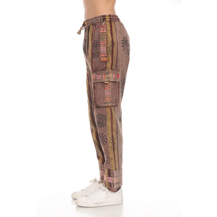 The Collection Royal / Royal Handicrafts - Wholesale Pants - Women's - Cotton Washed Boho Hippie Genie Pants