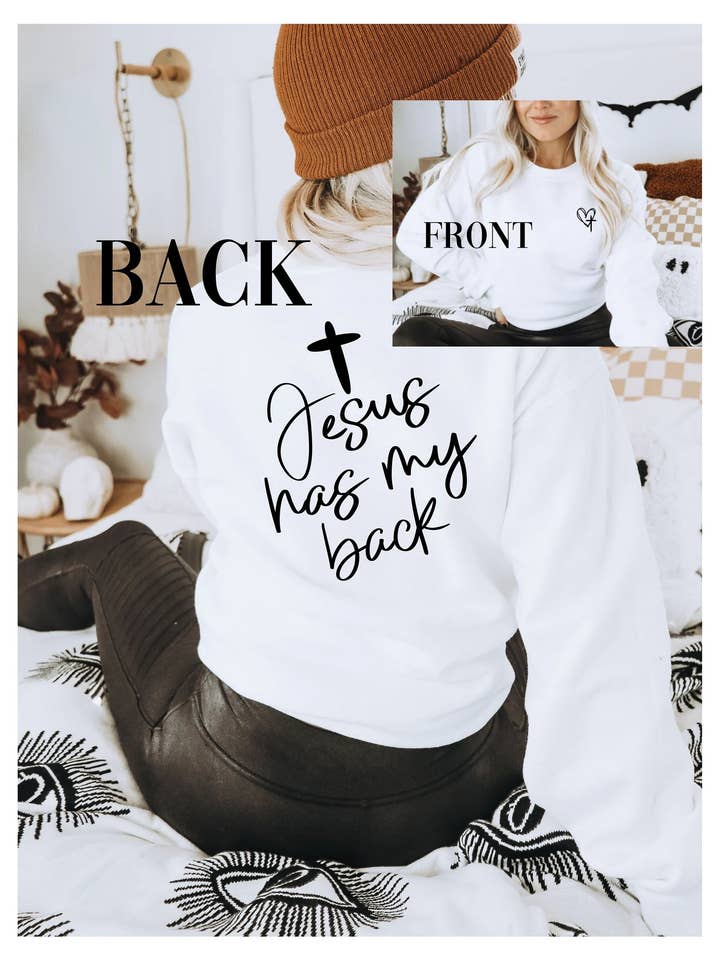 Moxie Brands - Vendita all'ingrosso Felpa stampata - Donna - Gesù mi ha le spalle0