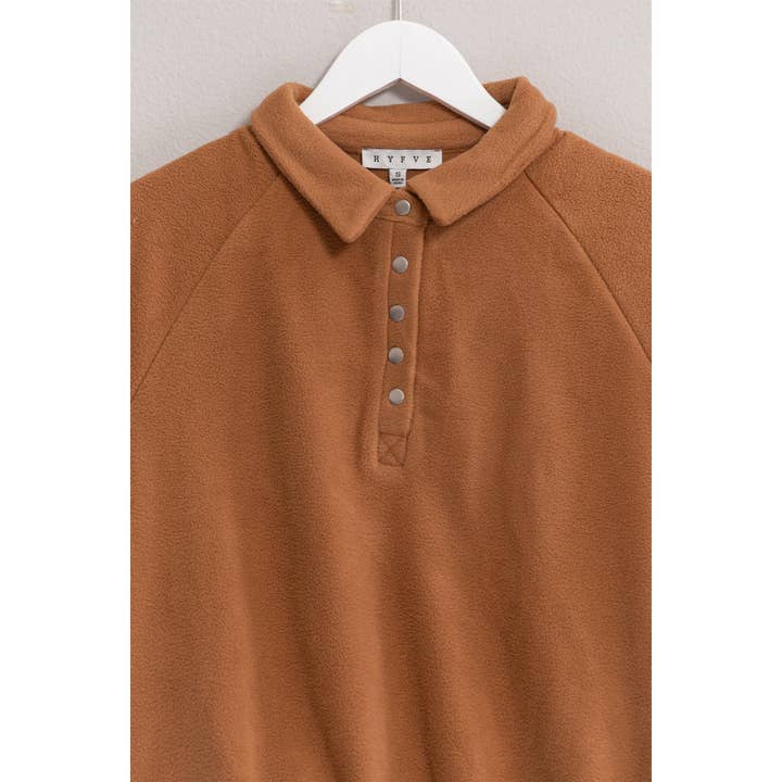 HYFVE - Wholesale Shirt - Women's - Fleece Half-Placket Top2