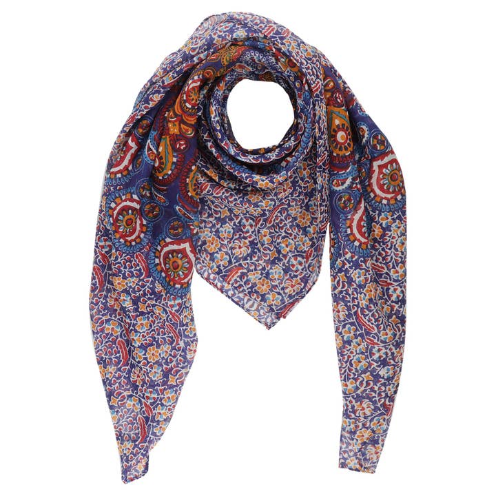 Tissu en coton motif mandala 01 100x100cm foulard écharpe pour la vente par Tribal Trade GmbH