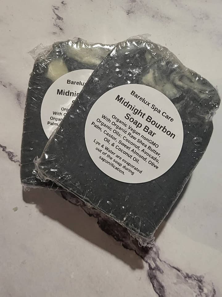 Midnight Bourbon Artisan Soap for wholesale by Barelux Spa Care