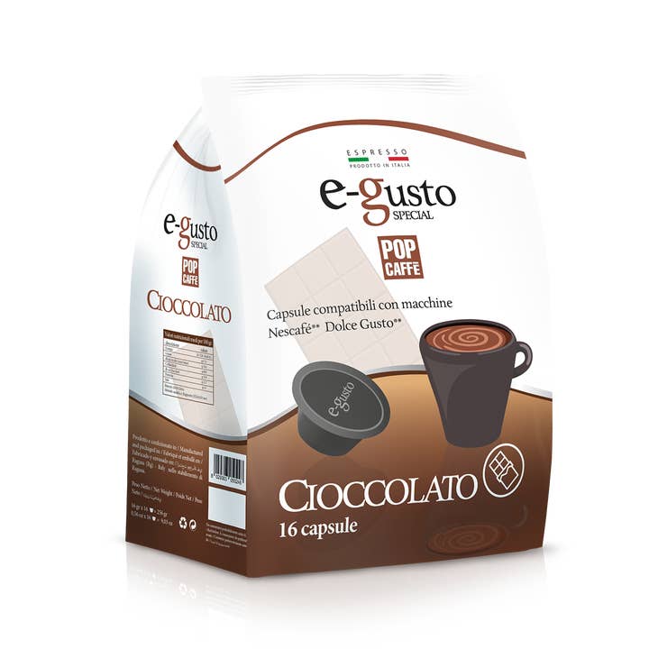 E-GUSTO DRINKS - CHOCOLATE
100% made in Italy for wholesale by POP CAFFE'