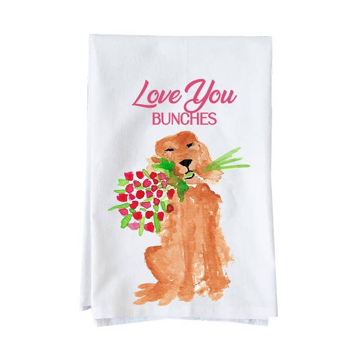 Love You Bunches Kitchen Towel for wholesale by Knollwood Lane