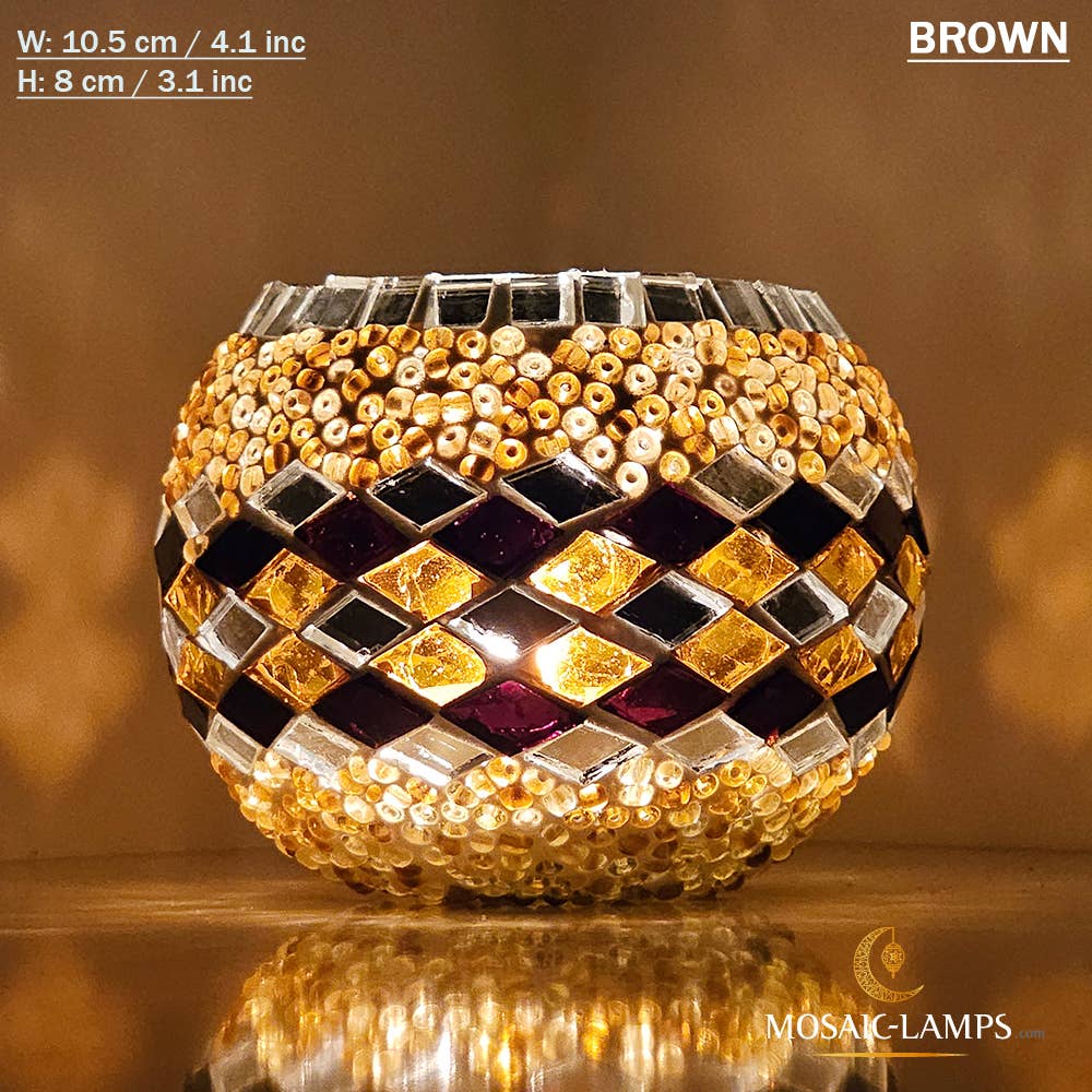 Mosaic Lamps - Wholesale Candle Holder - Turks Color, Turkish Mosaic Candle Holders, Votive Candle3