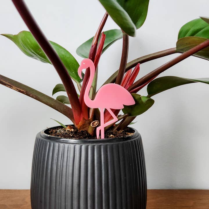 Leaf & Node - Wholesale Garden/Lawn Stake - Pink Flamingo Decorative Houseplant Accessory3