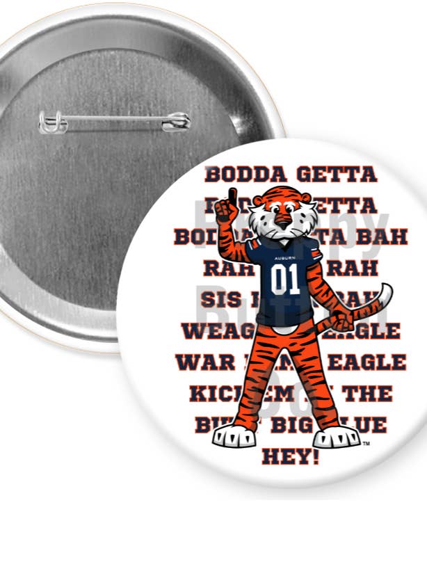 Bodda Getta Aubie Button for wholesale by Preppy Button Co. LLC.