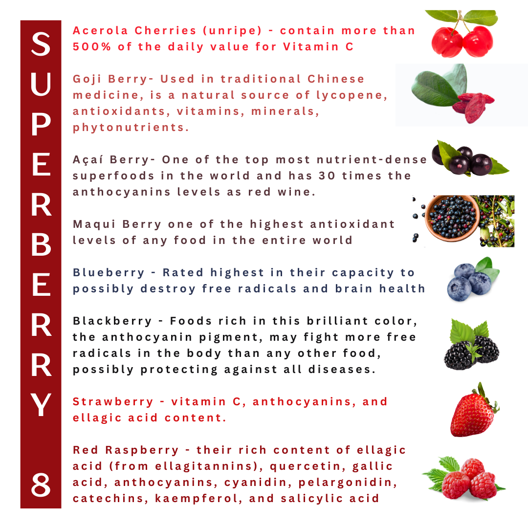 Atlantic Gold Sea Moss - Wholesale Oral Supplement/Vitamin - SuperBerry Sea Moss Gel | 8 Superfood Berries1