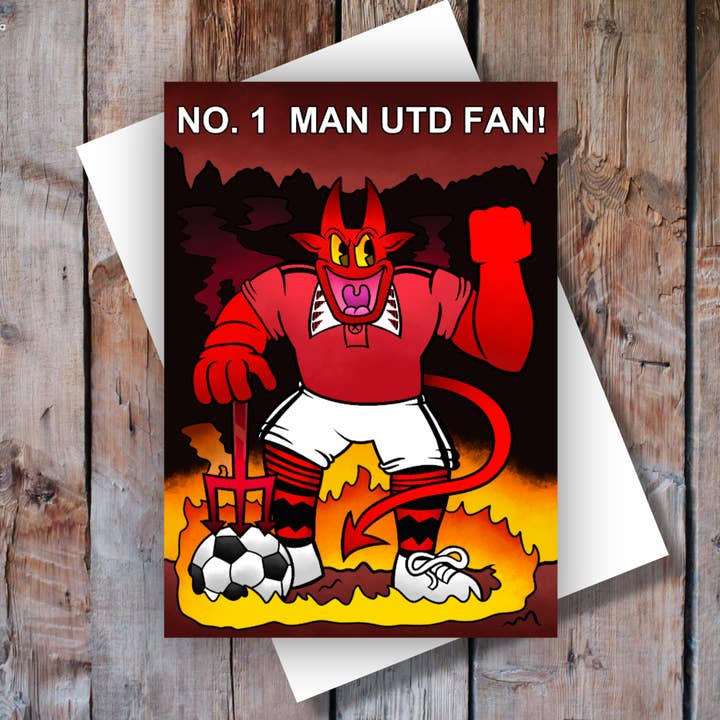 Carte d'anniversaire du fan n°1 de Man Utd ! pour la vente par Black Country Cards
