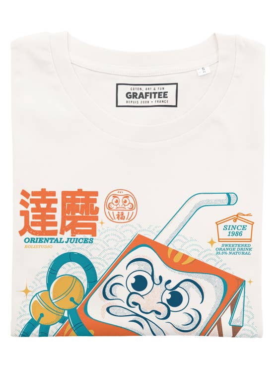 Off white Daruma Fresh Juice Tee - Chance Graphic Tee for wholesale on Faire1