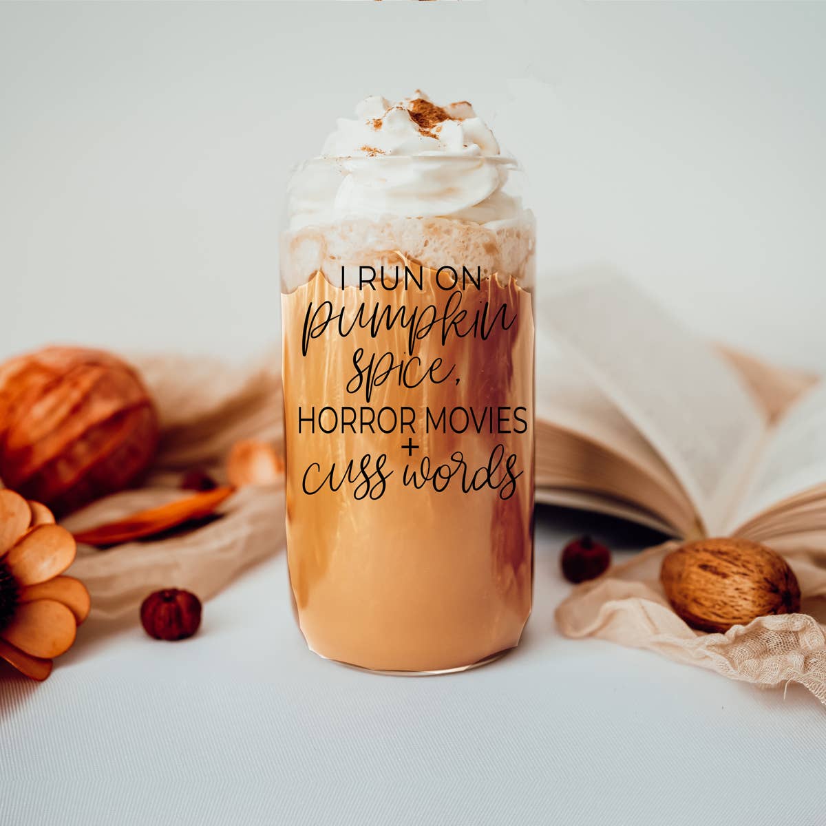 Gia Roma - Wholesale Drinking Glass/Cup - Candy Cane Christmas Can Glass. Cup With Glass Straw & Lid174