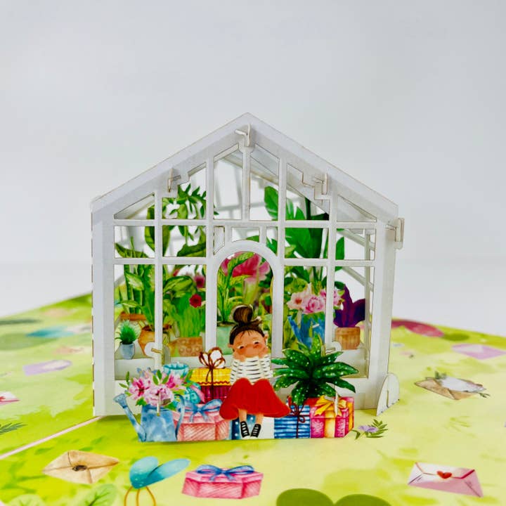 CARTÃO POP UP PRESENTE DE AMOR, Cartão Pop Up 3D, Feito à Mão por atacado de The Paper Mix