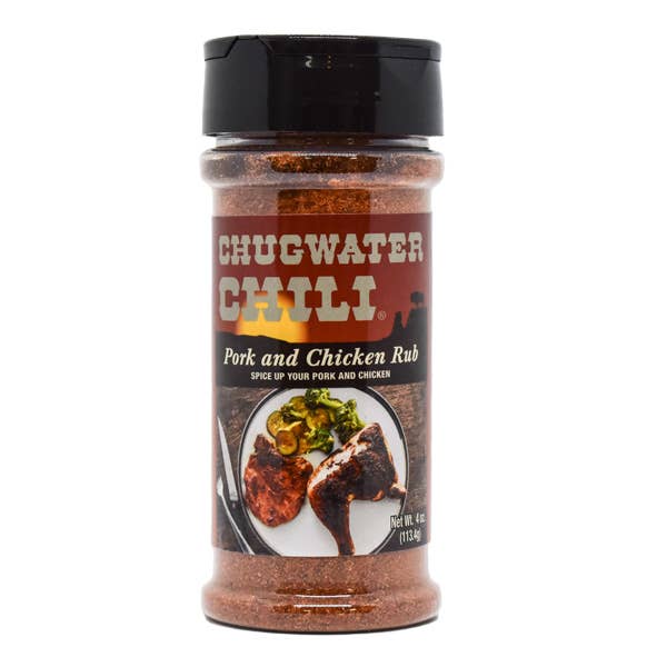 4 oz. Chugwater Chili Pork & Chicken Rub for wholesale by Chugwater Chili Corp