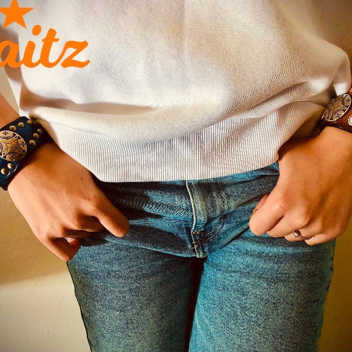 WAITZ - Wholesale Bangle Bracelet - WBR-35 / BOHO1 leather armband bracelet2