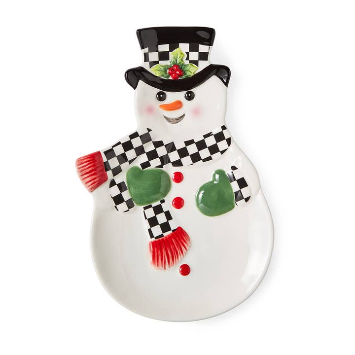 Christmas Tree SNOWMAN DISH for wholesale by Portmeirion, Spode, Pimpernel, Nacthmann, Wrendale Designs