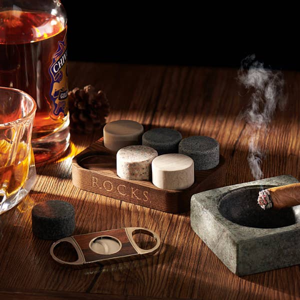 ROCKS Whiskey Chilling Stones EU - Wholesale Ashtray - The Gentleman's Set - Cigar Aficionado6