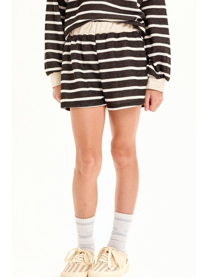 Good Girl - Wholesale Shorts - Kids - Stripe French Terry Shorts with Pocket6