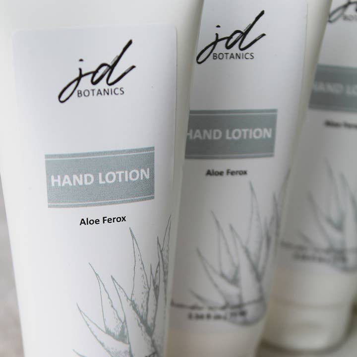 JDBotanics - Wholesale Hand Cream/Lotion - aloe ferox hand lotion with lavender and rosemary 75ml