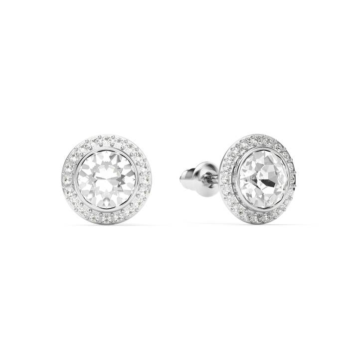 My Jewellery Story - Wholesale Stud/post earrings - Rhodium Plated Stud Earrings with Clear Crystals