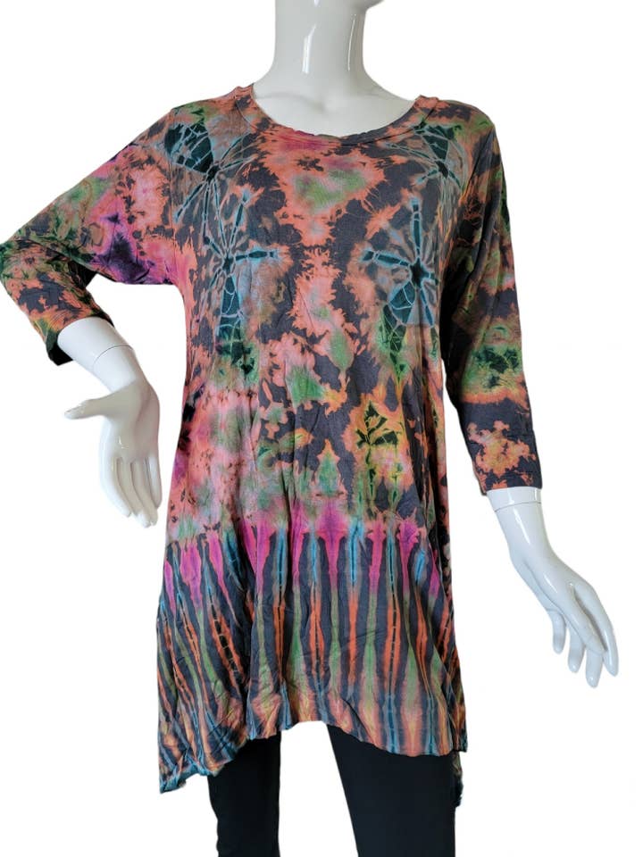 Evergreen Guardian Imports - Wholesale Tunic - Women's - TSS304B Quarter Sleeves Tunic Top