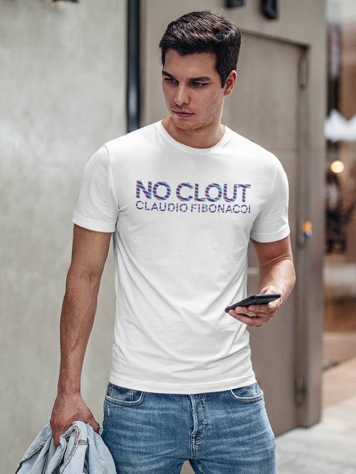 NO CLOUT T-shirt herre bomuld for engroshandel hos Claudio Fibonacci