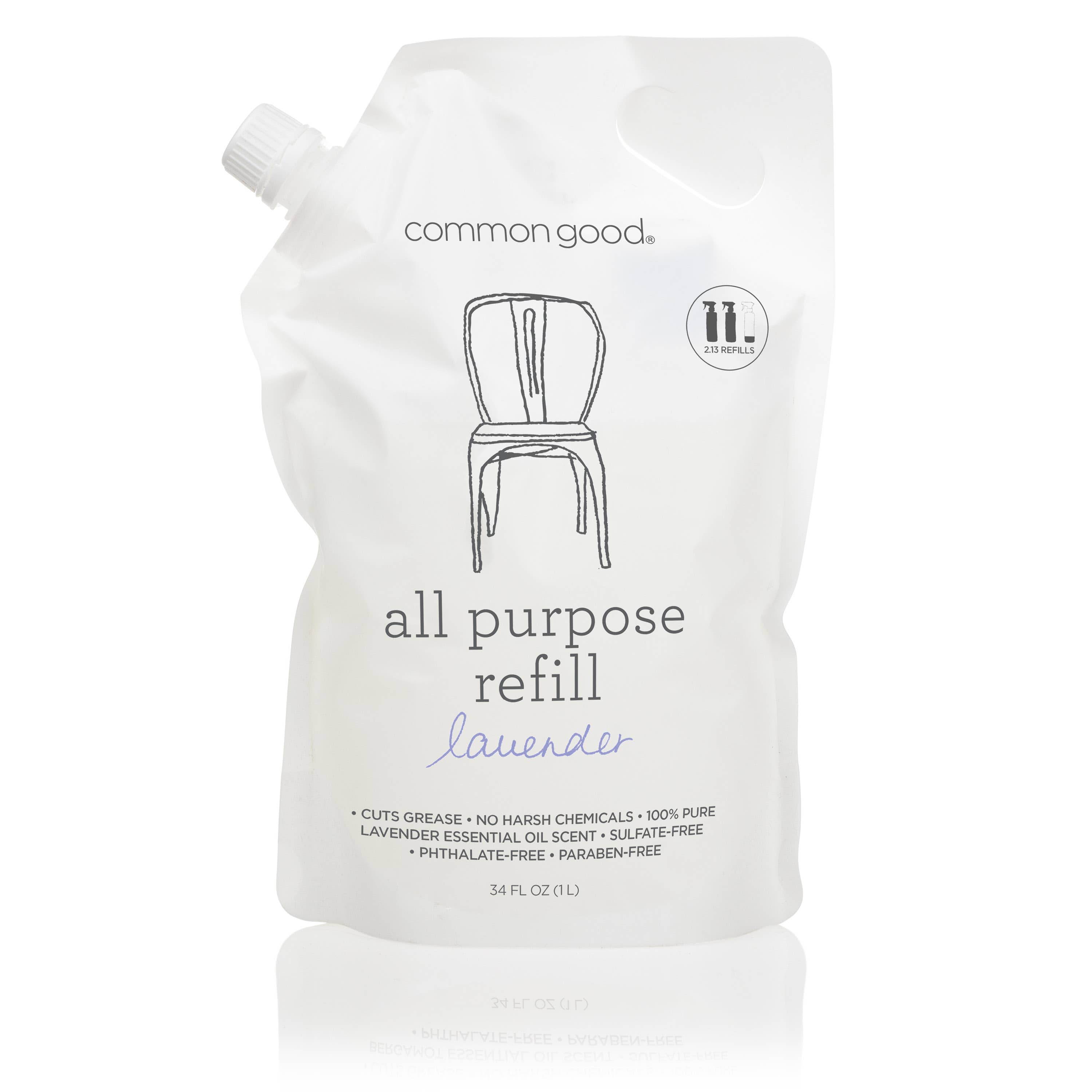 Common Good – wholesale Universellt rengöringsmedel – All-Purpose renare Påfyllning Pouch, 34 Fl Oz1