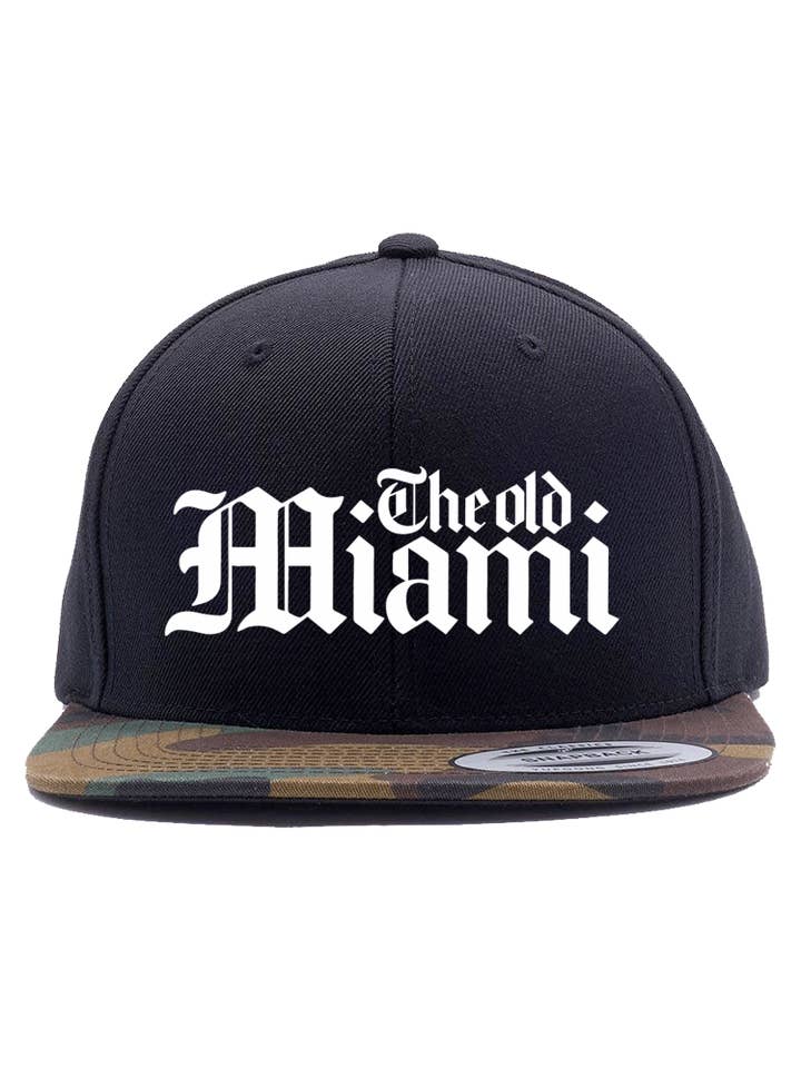 Den gamle Miami Camo Bill Snap Back for engroshandel hos Down And Dirty Ethics
