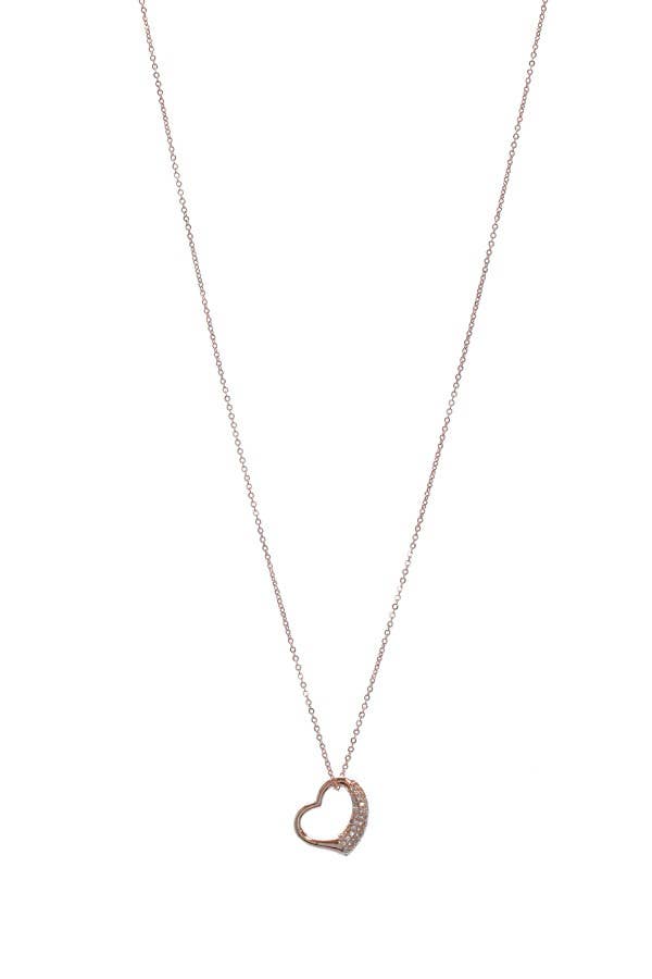 Suzie Q USA - Wholesale Pendant/Charm Necklace - Diamond Stud Heart Necklace4