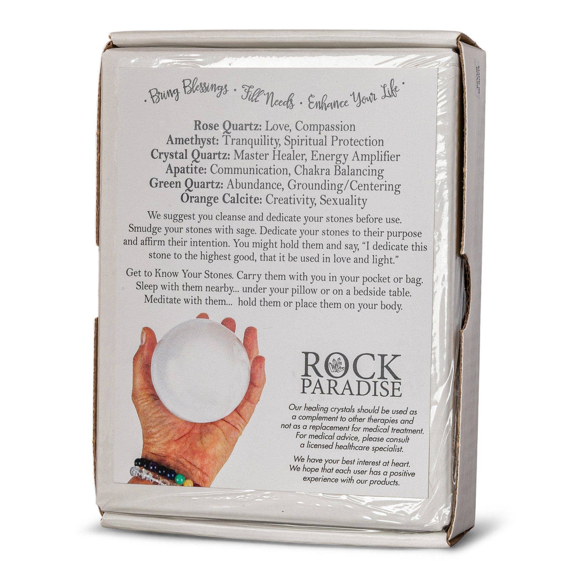 Rock Paradise - Wholesale Spiritual Stone/Crystal - Seer Stone Set Crystal Gazing Scrying - Set of 69