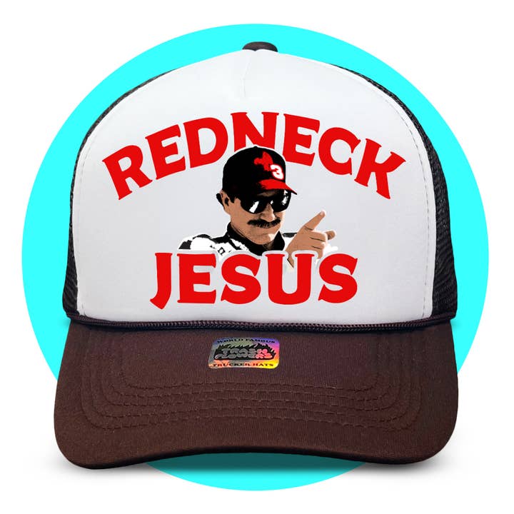 Trash Flowers Trucker Hats - Wholesale Trucker Hat - Unisex - Redneck Jesus Trucker Hat