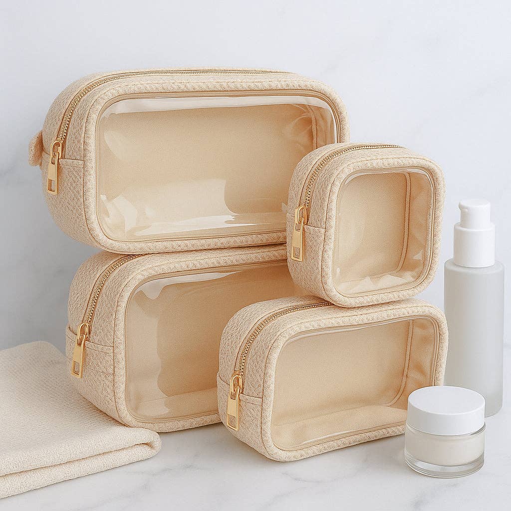 Social Grace & Company – Engroshandel Kosmetiktaske – Resortkollektion - Vævede kosmetikpunge - Kystvævet taske1