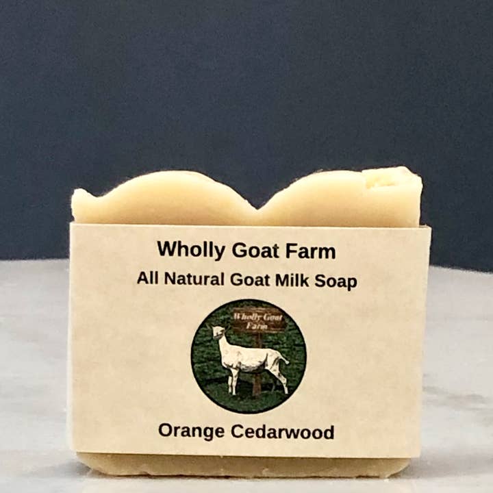 Goat Milk Soap - Orange Cedarwood for wholesale by Wholly Goat Farm