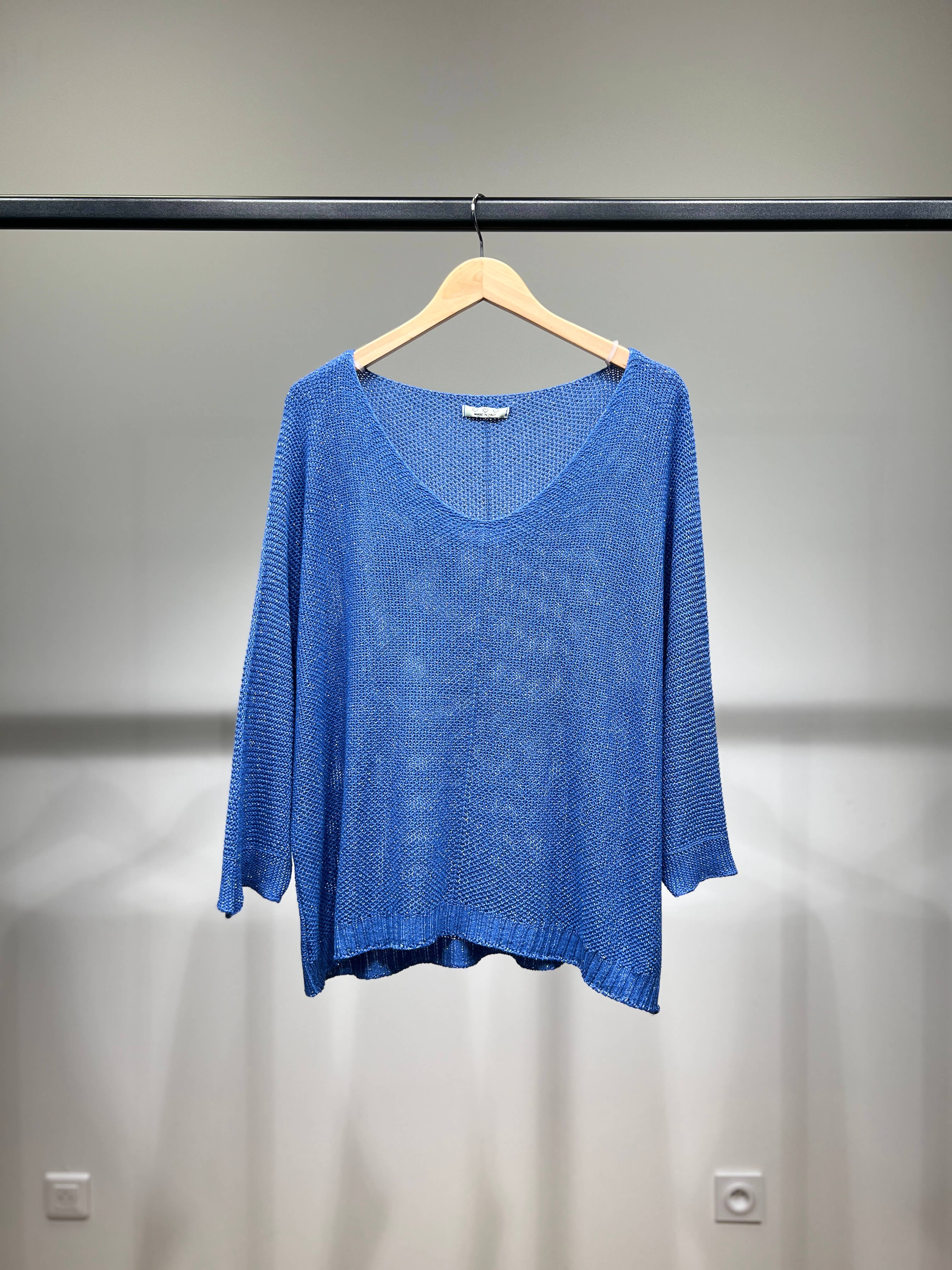 L'Emotion - Wholesale Knit Sweater - Women's - Modal Shiny Thread V-Neck Knitted Sweater15