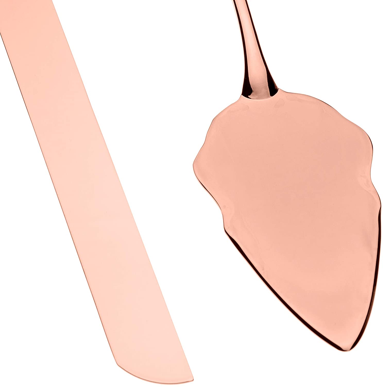 Ella Celebration - Wholesale Serving Utensil - Wedding Cake Knife & Server Set - Engravable Rose Gold1