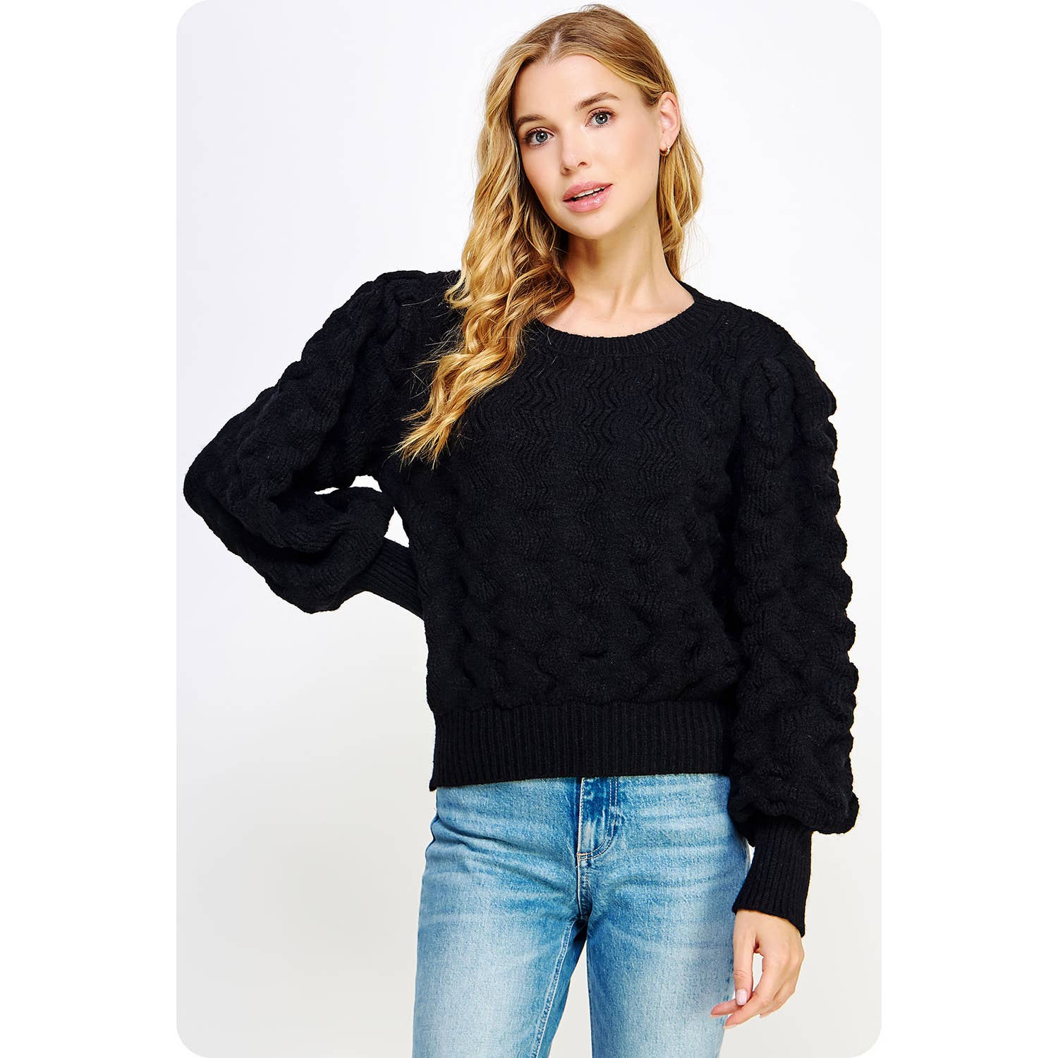 Strut & Bolt - Vendita all'ingrosso Maglione tricot - Donna - Maglione in maglia spessa a onde testurizzate17