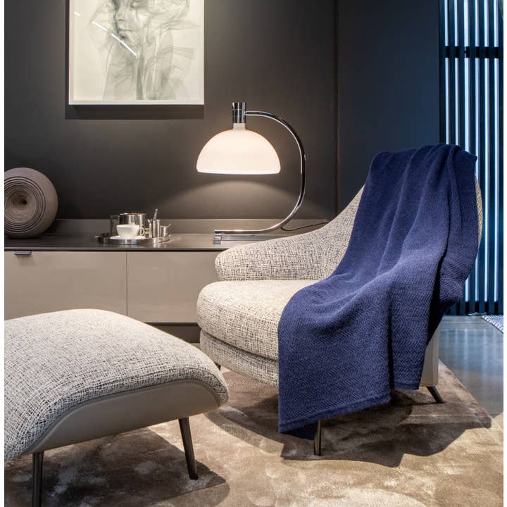 tuwi - Vente Plaids - Couvre-lit en tricot Wave bleu marine11