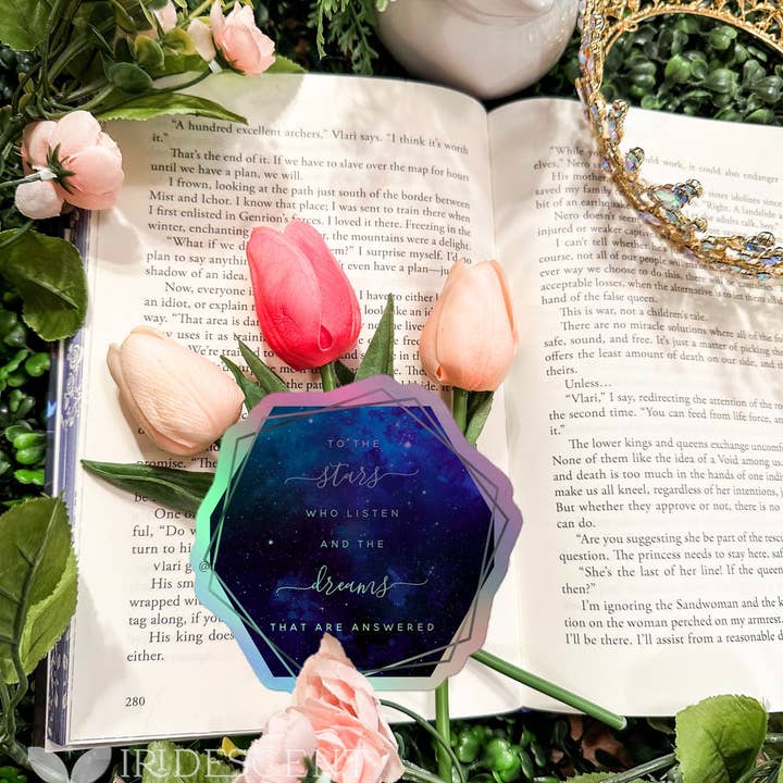 Iridescent Fairytale - Wholesale Sticker - To the Stars Holographic Sticker (Sarah J. Maas Licensed)