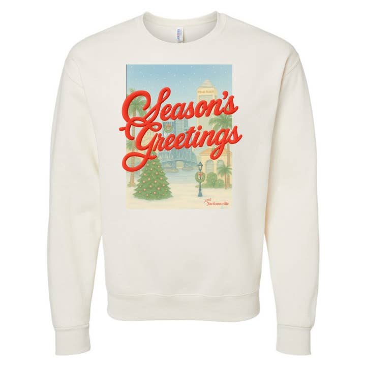 United Monograms - Wholesale Graphic Sweatshirt - Women's - PUFF Make It Yours™ 'Season's Greetings' Crewneck Sweatshirt26