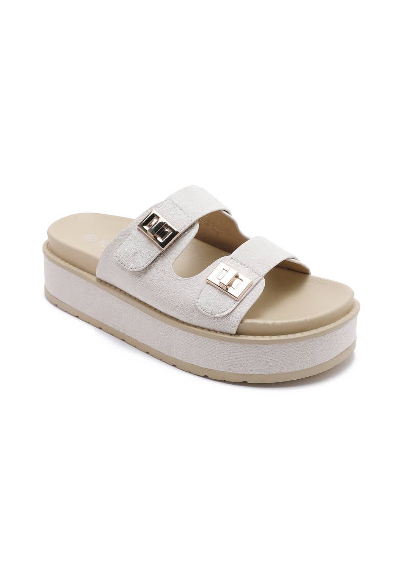 Joia Paris - Wholesale Sandals - Women's - Thick-soled clogs with trendy buckles H8-9339