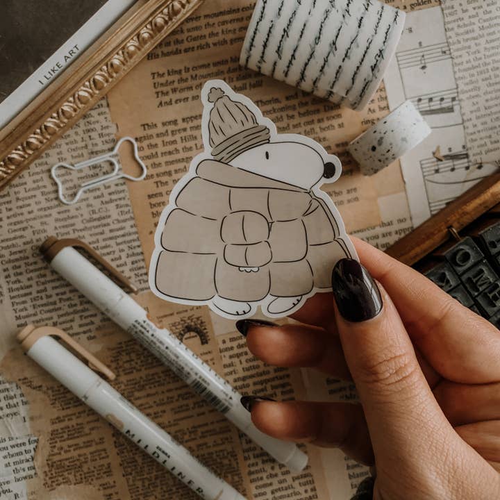 Savannah Scribbles Shop - Wholesale Sticker - Snoopy Parka Vinyl Sticker2