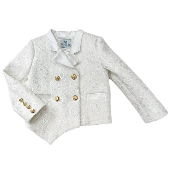 Blazer con encaje para venta al por mayor de Petite Maison Kids