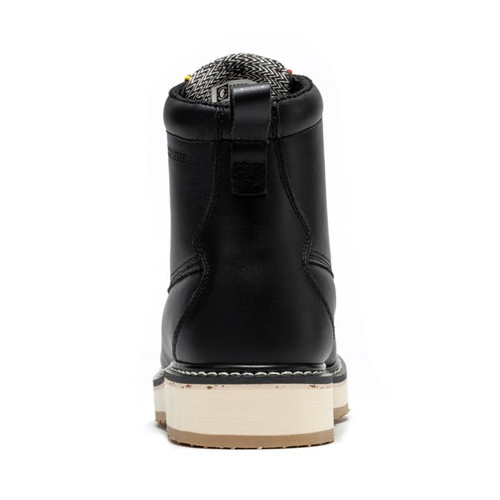 Rock Rooster Footwear - Wholesale Boots - Unisex - ROCKROOSTER Trinidad Men's 6 inch Black Steel Toe Wedge Work Boots SAP23015