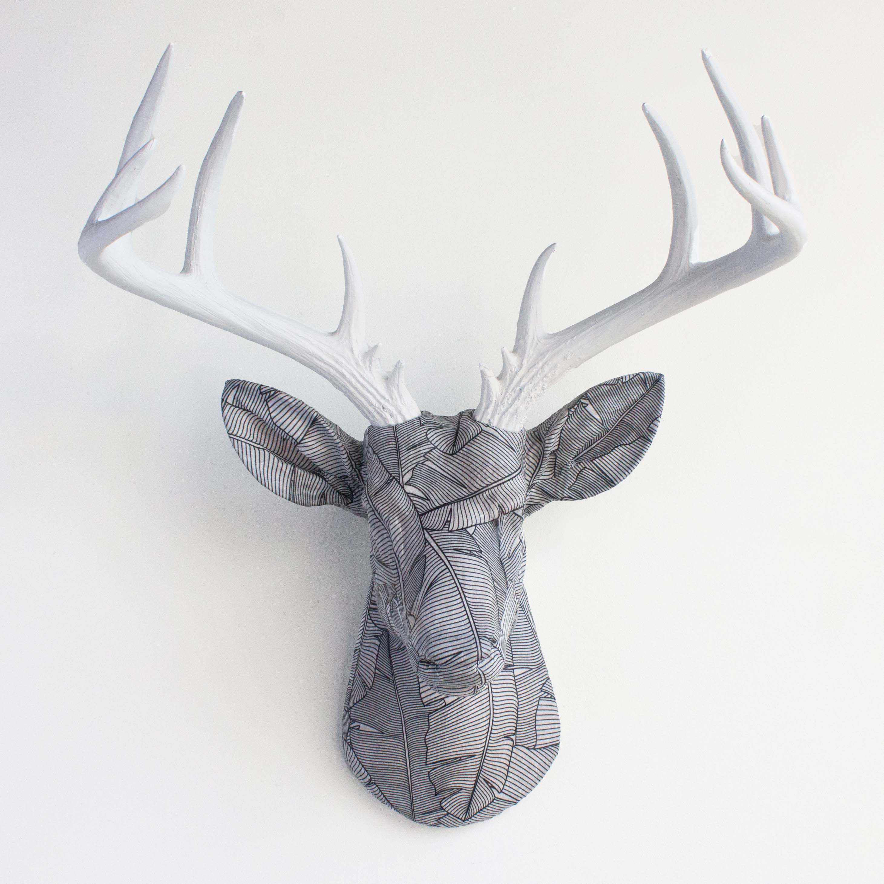 Near and Deer – Engroshandel 3D-vægkunst – Stofhjortehoved - Dusinvis af mønstervalg!13