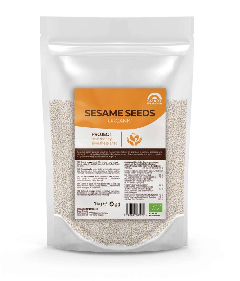 Smart Organic - Wholesale Plant Seeds - Sesame Seeds, Bio, Smart Organic, 250g/1kg3