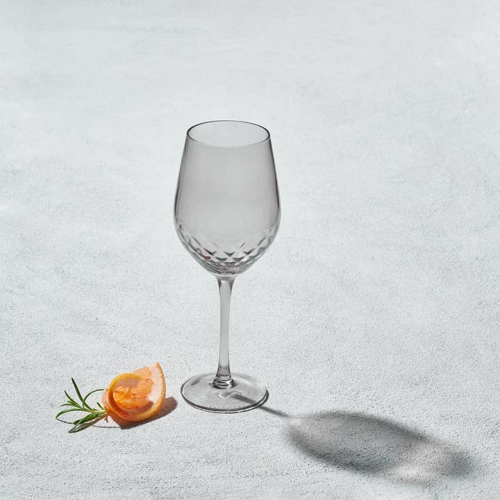 Vikko Decor- Majestic, Smoked, Wine Glass, 15 Oz for wholesale by Kadra Kitchenware