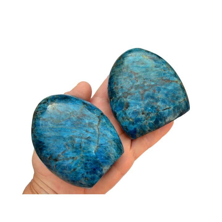 Blue Apatite Free Form (200g - 1000g) for wholesale by Kaia & Crystals