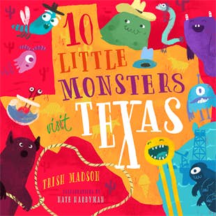 Familius, LLC - Wholesale Preschool Book (3-5) - 10 Little Monsters Visit Texas