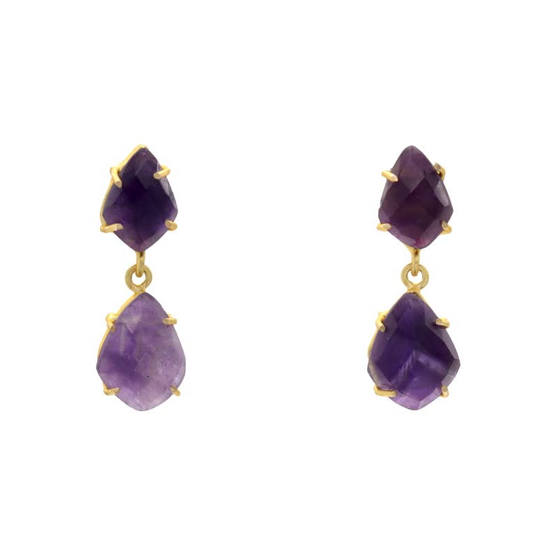 ACUS - Wholesale Dangle Earrings - Purple Troubadour Earrings0