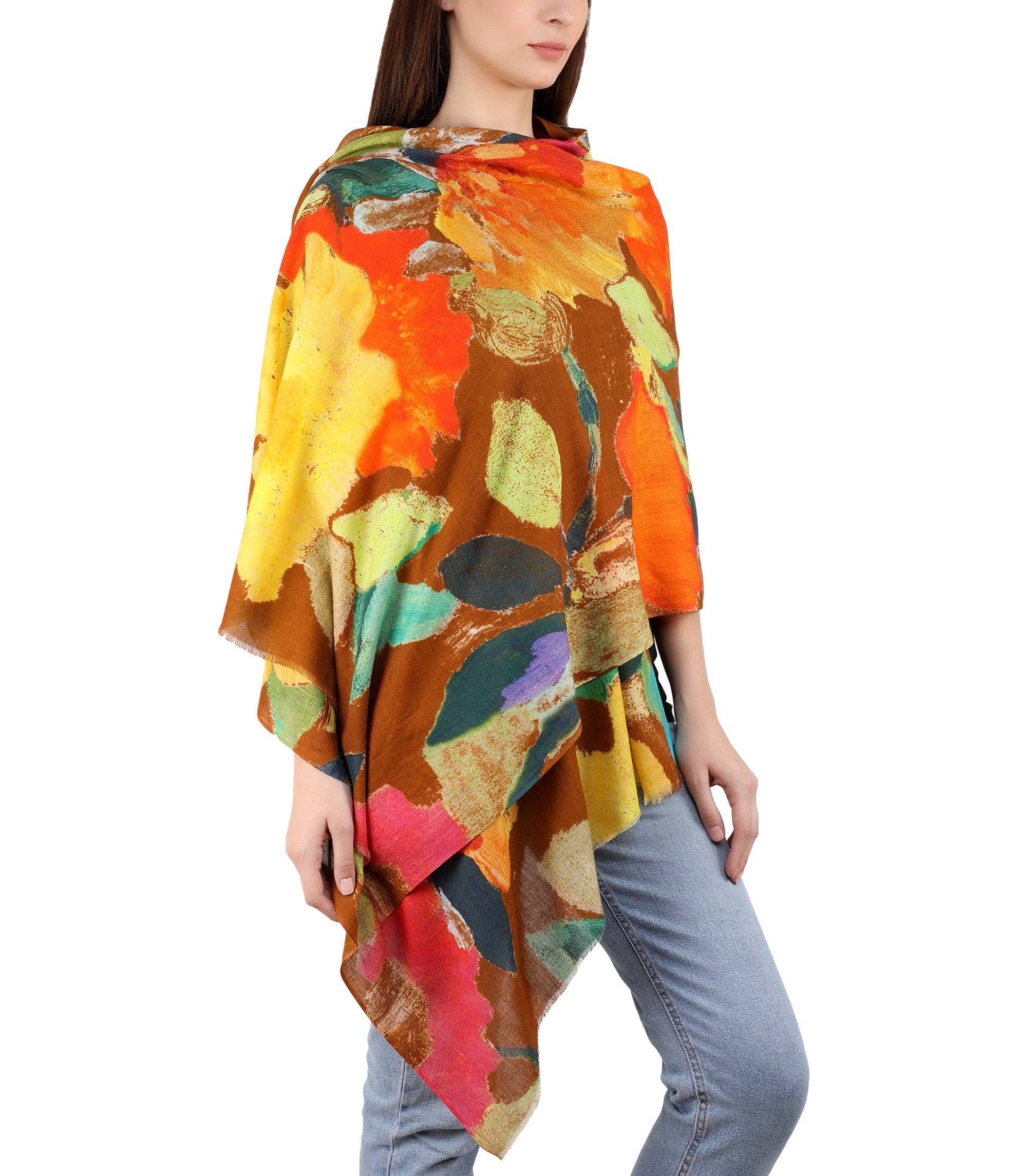 Continents Brands - Wholesale Scarf - Women's - Jugnie Nova Star Cotton Printed Cashmere Scarf for Women1