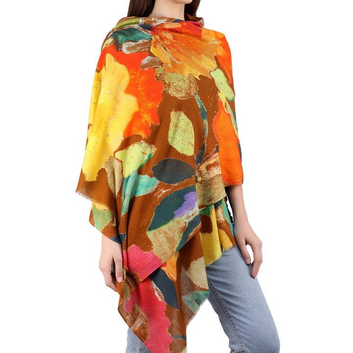 Continents Brands - Wholesale Scarf - Women's - Jugnie Nova Star Cotton Printed Cashmere Scarf for Women1