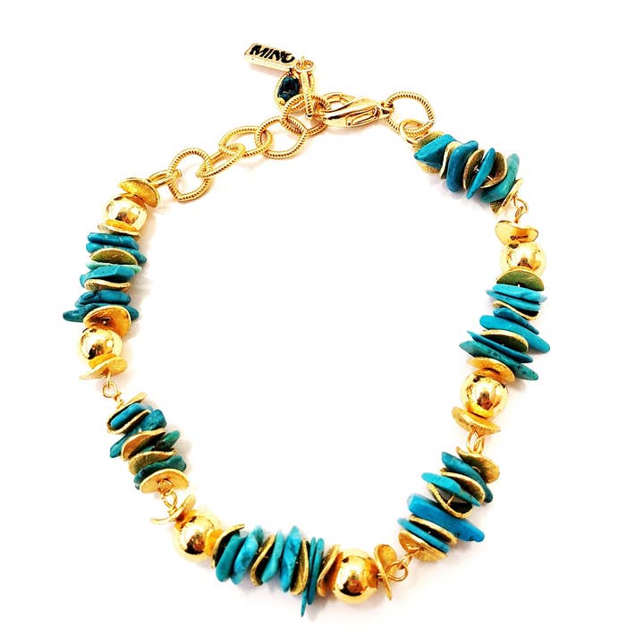 Blå turkis armbånd for engroshandel hos MINU Jewels